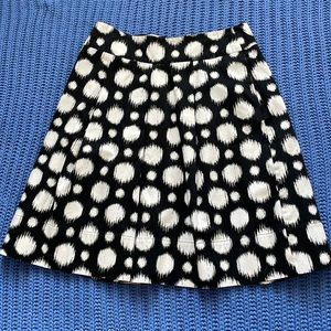 East 5th A-Line Black and White Skirt